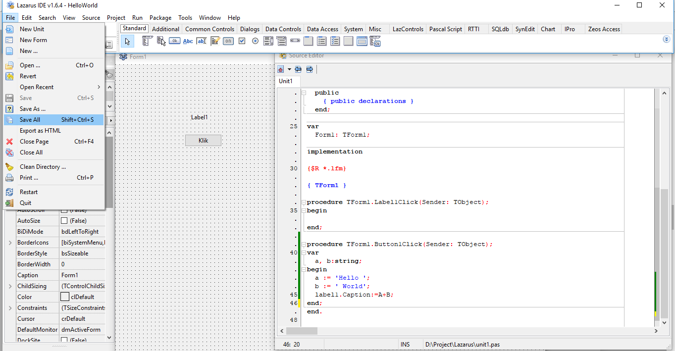 Записать в excel xml из delphi / lazarus - быстрые отчеты