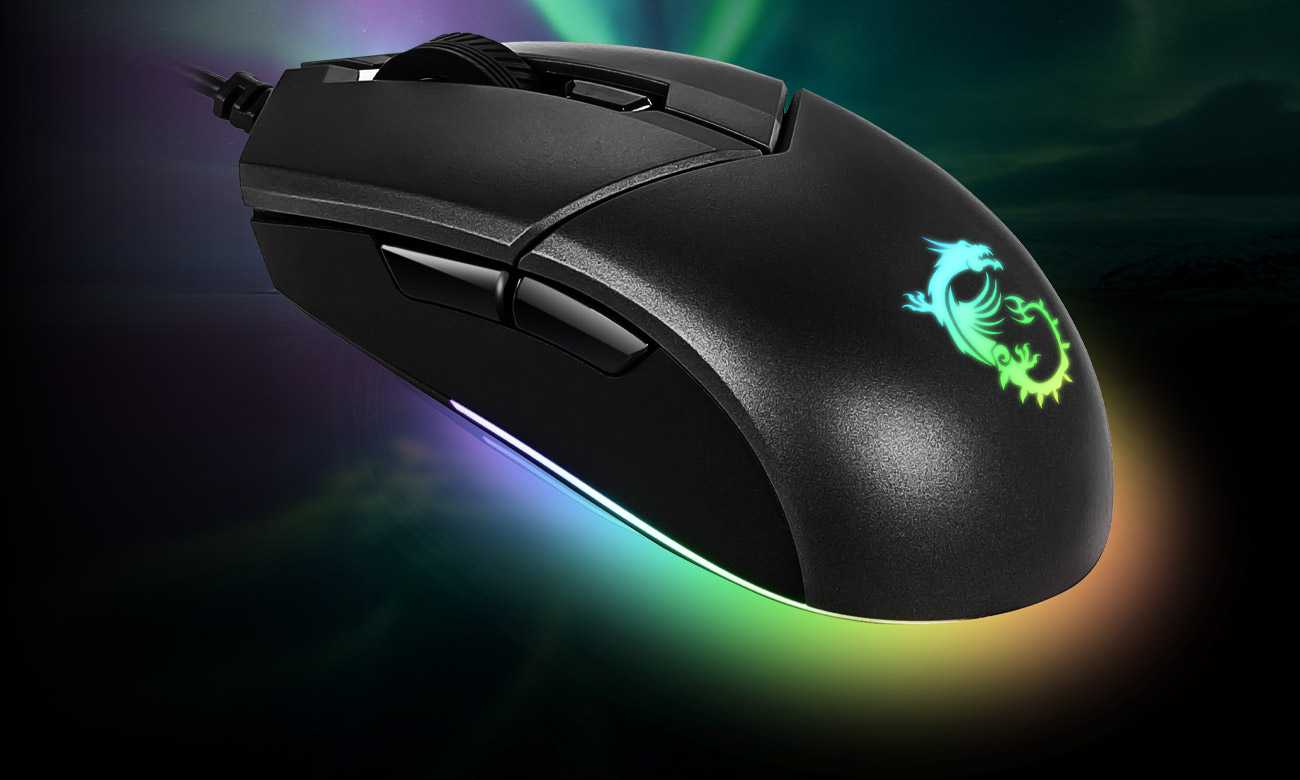 Как настроить подсветку мыши msi gm11 Полноцветная RGB подсветка с 7 световыми эффектами 5-уровневый оптический сенсор с 5 различными цветами