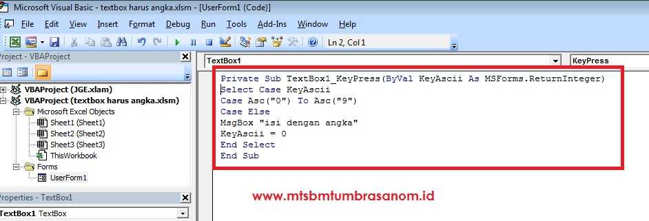 Класс textbox — создание текстового поля vba