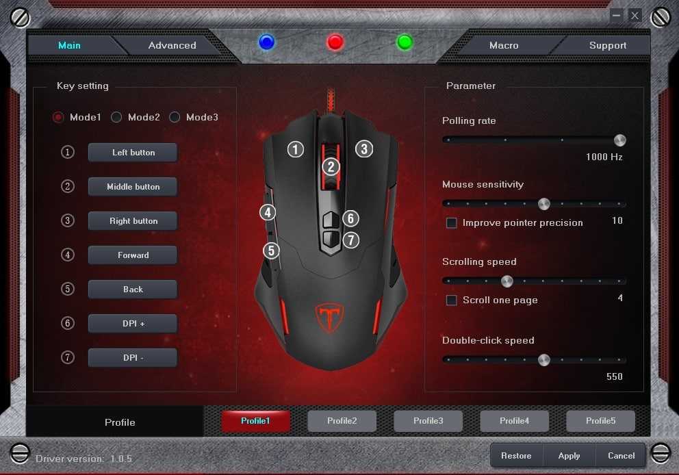 Как настроить макрос на мышку zet fury pro