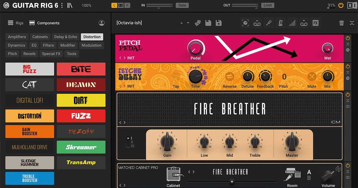 Guitar rig — пожалуй, лучший гитарный процессор | белые окошки