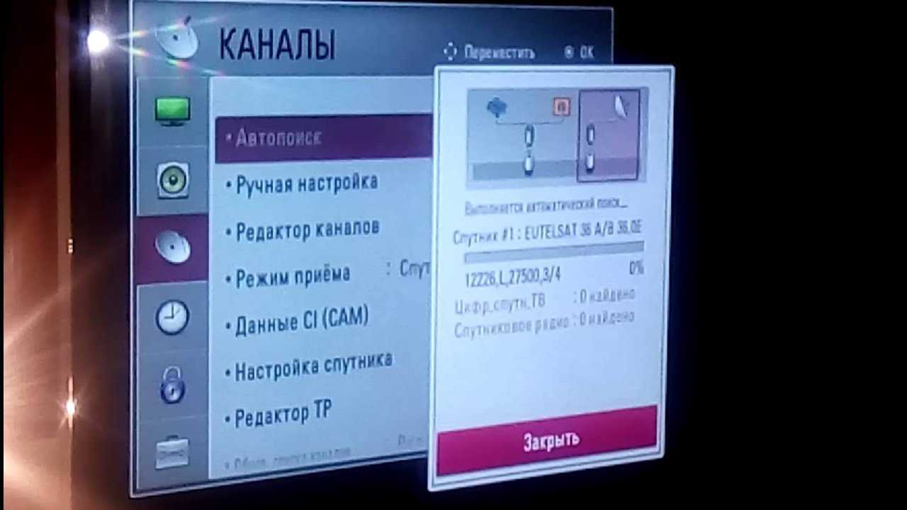 Как настроить каналы триколор тв самостоятельно если сбились настройки