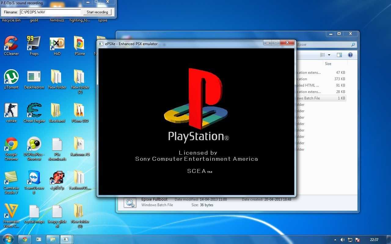 Скачать epsxe 2.0.5 на пк - эмулятор playstation 1