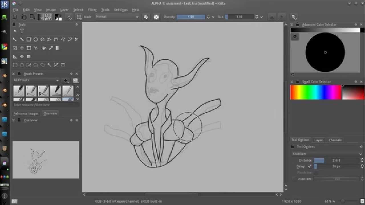 Как создать свою кисть в krita