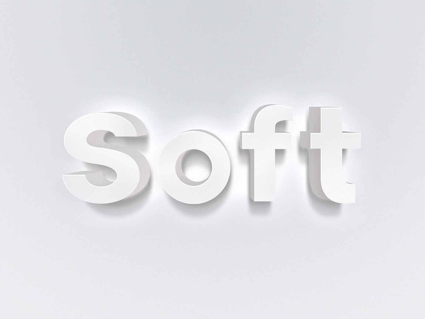 White 3. Soft надпись. Надпись Soft красивая. Мокап текст. Белый 3d текст.