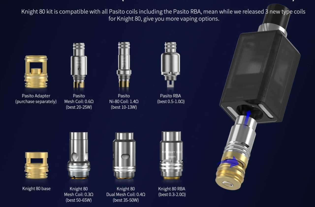 Сколько миллилитров в баке пасито. Испаритель Smoant pasito2 / Knight 80 RBA Coil. Испаритель Smoant k3 0.6ohm Knight/Pasito II. Knight 80 адаптер на испаритель. Испаритель Knight 80 0.3ohm Mesh Coil.