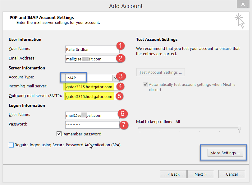 Owa mos ru единая. Outlook mail settings. Outlook IMAP. Домен в почте Outlook. Домен имя пользователя Outlook что это.