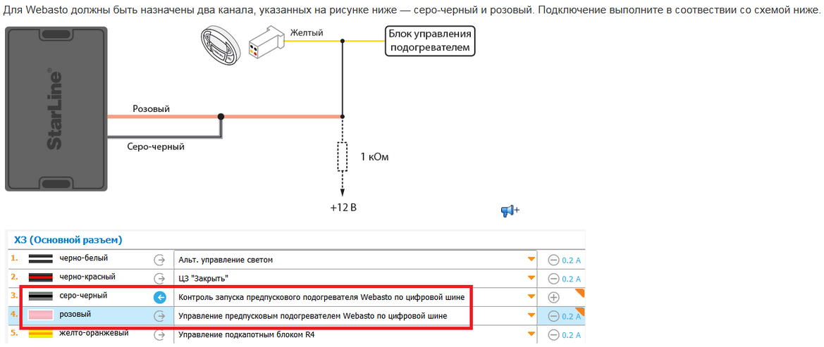 Подключение сигнализации любой модели к таймеру вебасто 1533