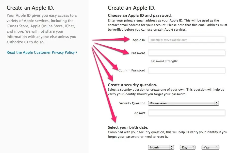 Подводные камни при первой регистрации apple id