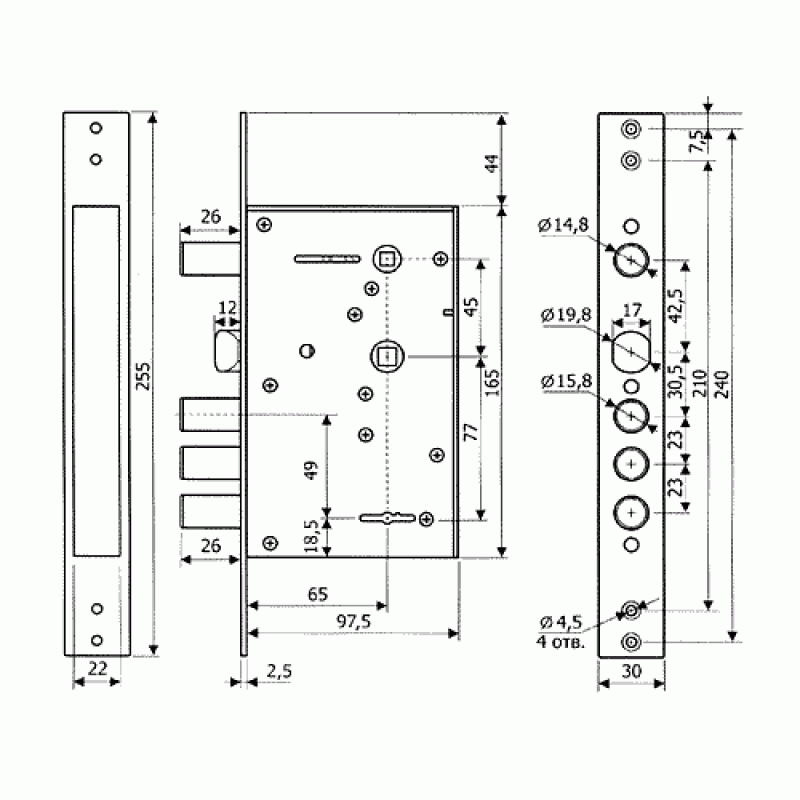 Из чего состоит замок. Гардиан 30.12. Замок Guardian (Гардиан) врезной с задвижкой и защёлкой. Схема замок врезной сувальдный с задвижкой. Гардиан 30.01 чертеж.