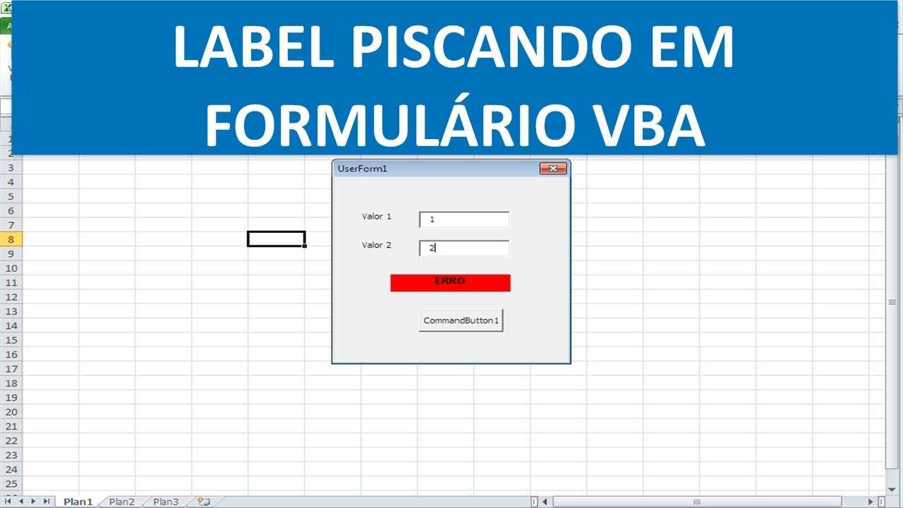 Использование метки в userform vba excel