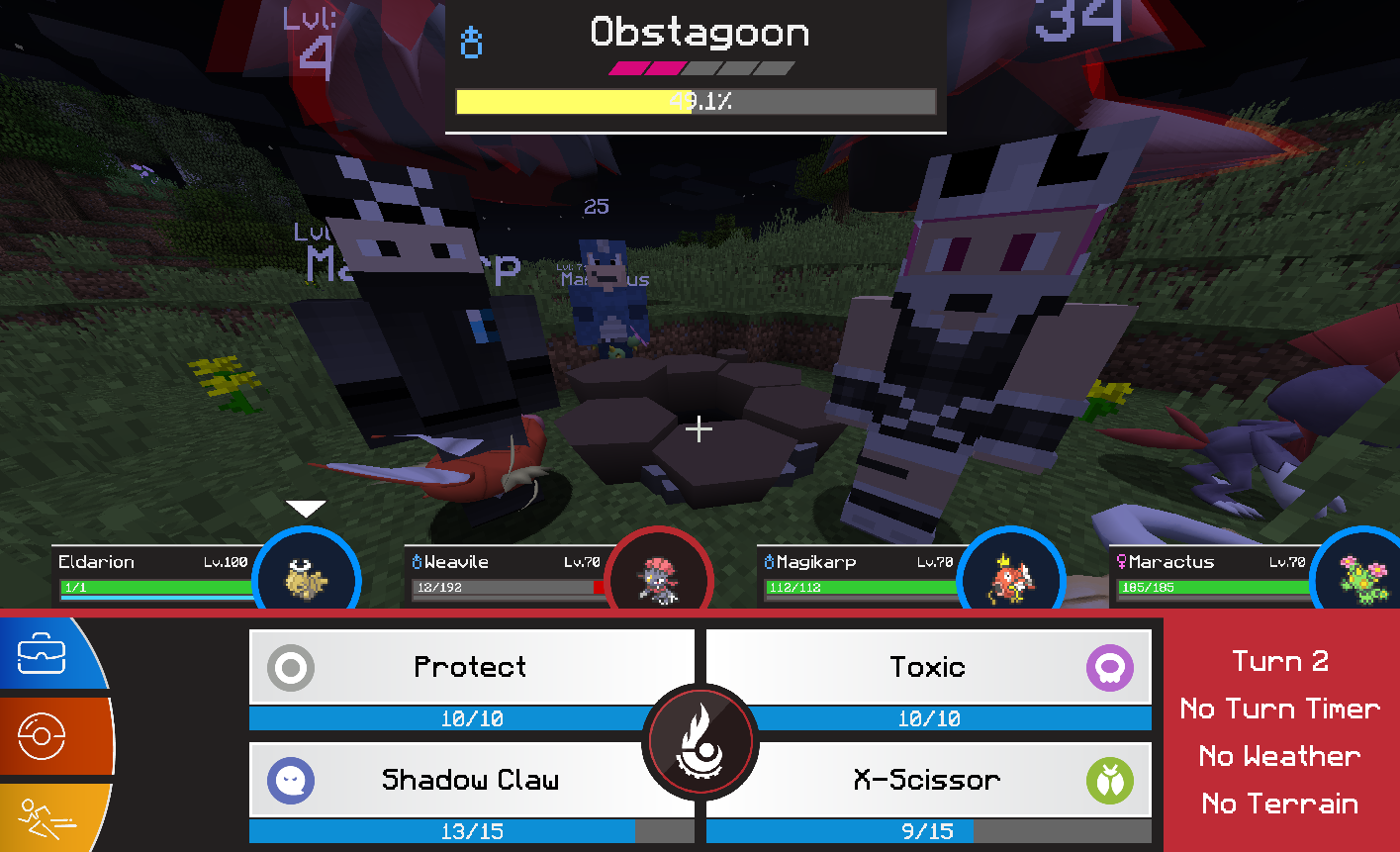 Все команды pixelmon
