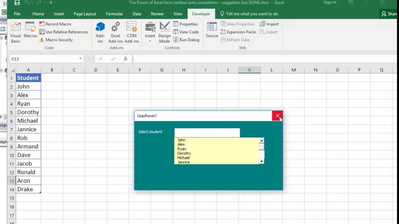 Working with text boxes [form controls]