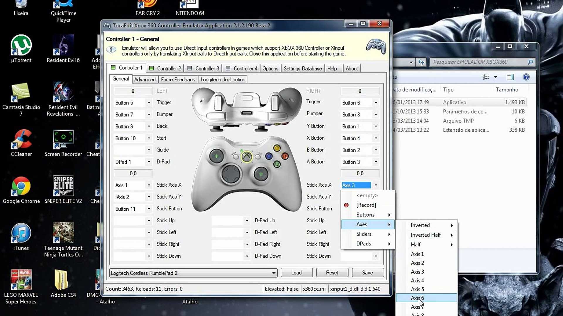 Эмулятор хбокс 360. Xbox 360 Controller (XINPUT Standard Gamepad). Xbox 360 Controller Emulator 4.x. X360ce • эмулятор контроллера Xbox 360. Кнопки Xbox 360 для эмулятора.