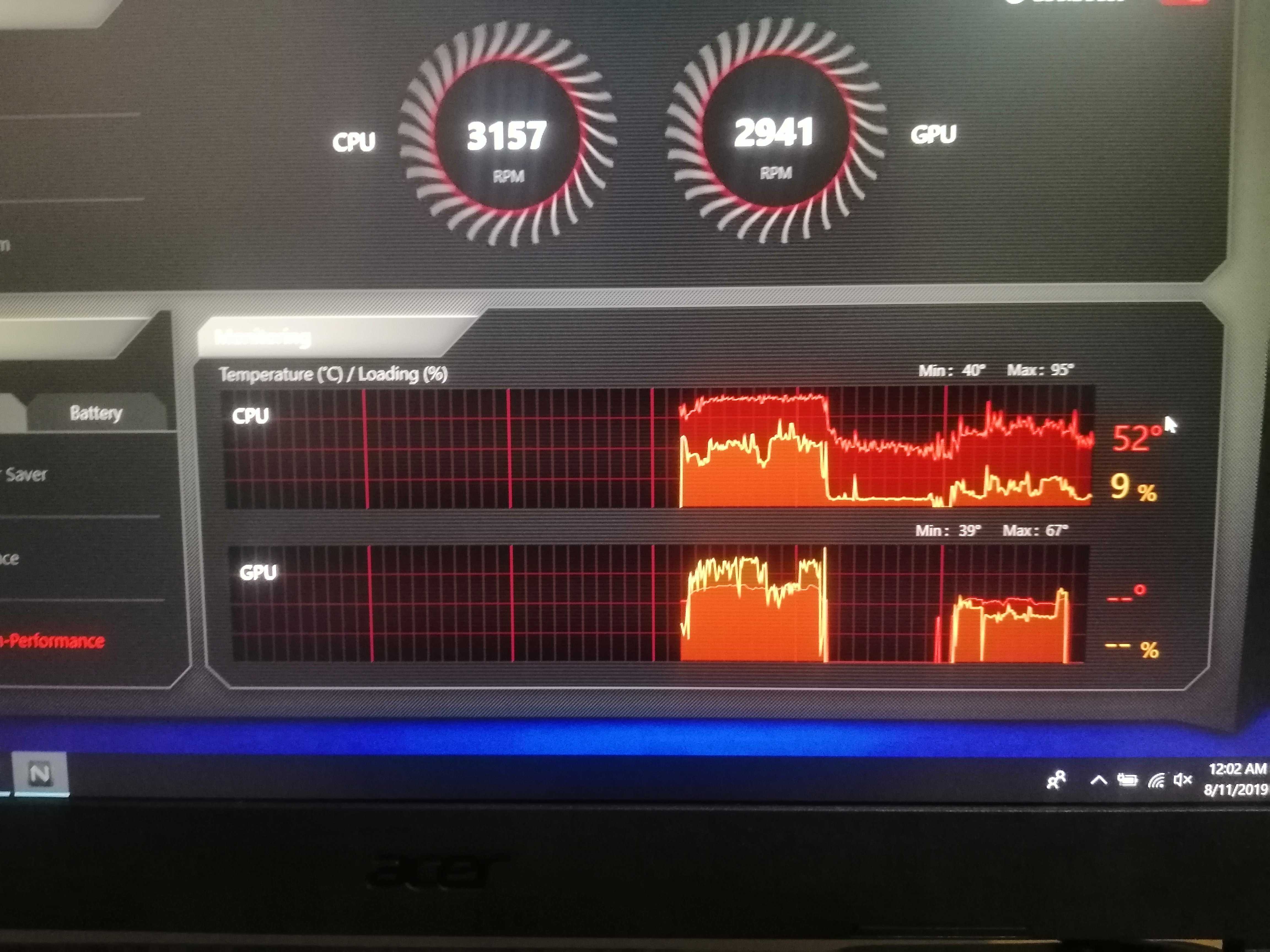 Acer nitro sense программа не запускается