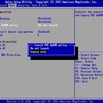 Aptio setup utility- copyright (c) 2012 american megatrends, inc [настройка]