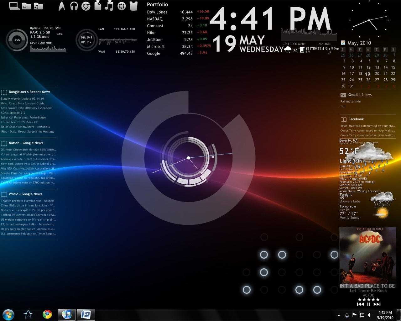 Руководство по настройке рабочего стола windows с помощью rainmeter