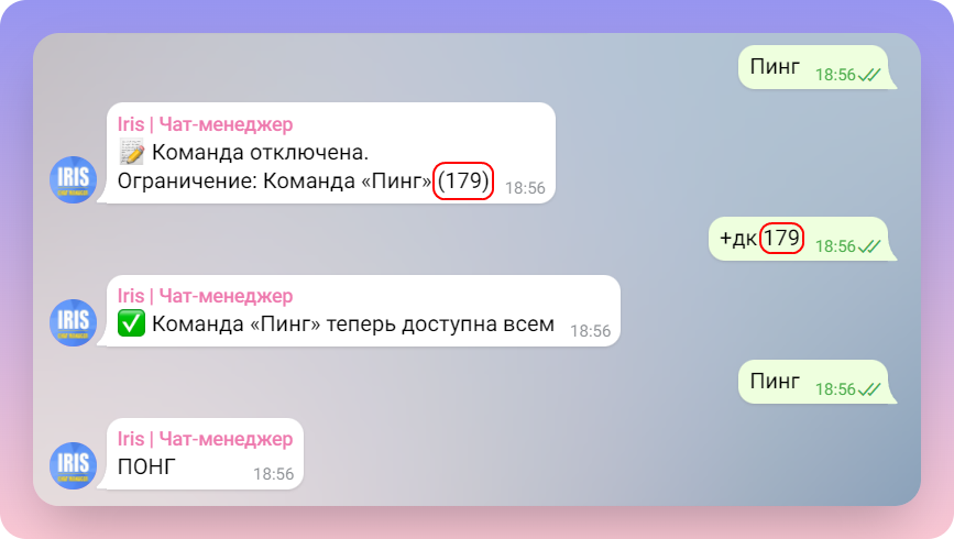 Как настроить ирис бота. Iris команды бота. Команды чат бота Ирис. Чат менеджер. Чат менеджер команды.