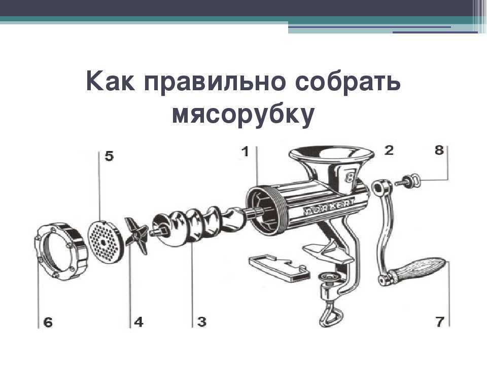 Сборка мясорубки: как собрать ручную и электрическую, описание конструкции и особенности, важные рекомендации