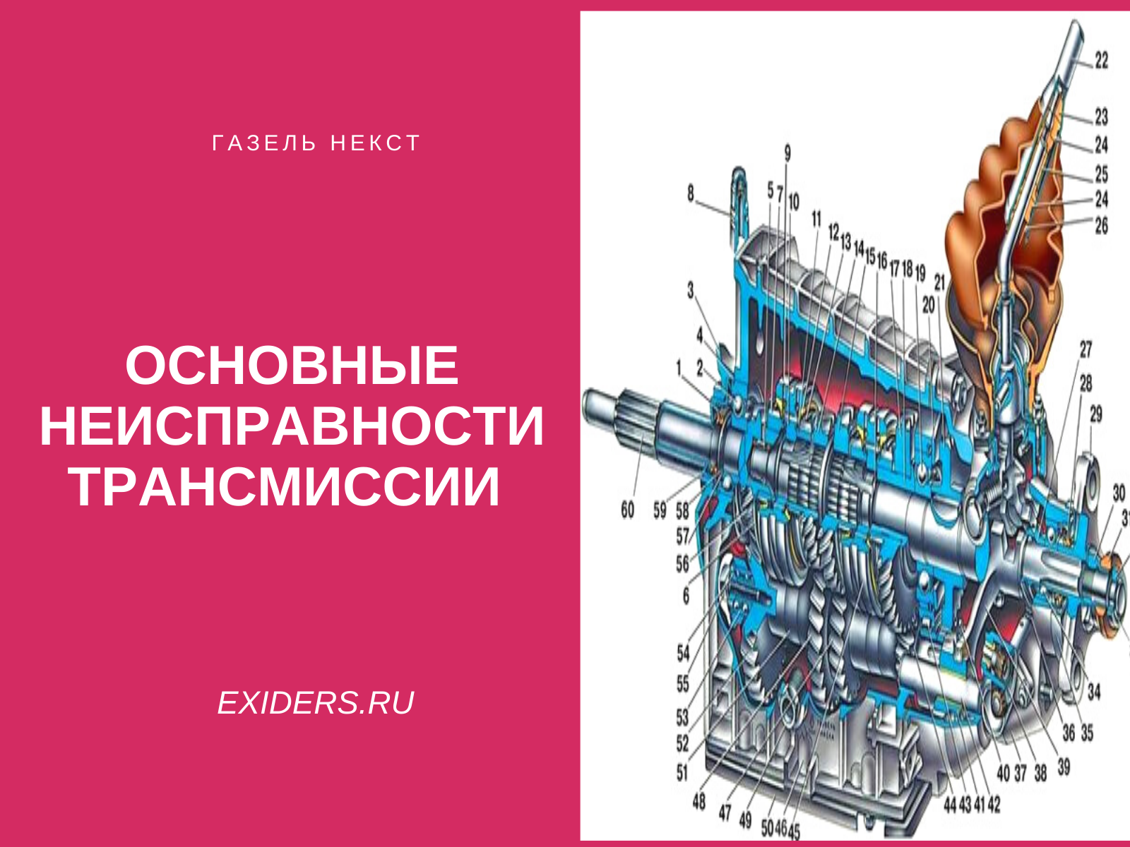 Устройство коробки передач газель некст нового образца