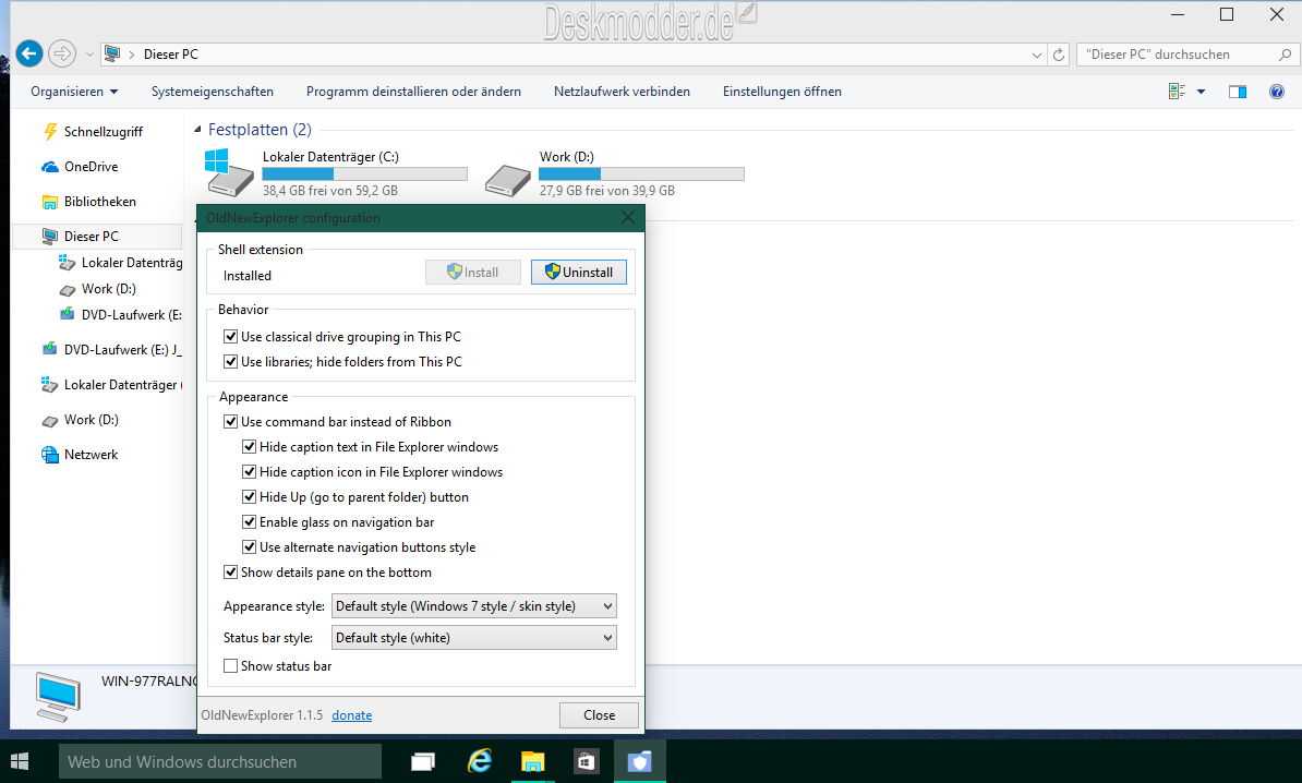 Как настроить oldnewexplorer в windows 10: подробная инструкция