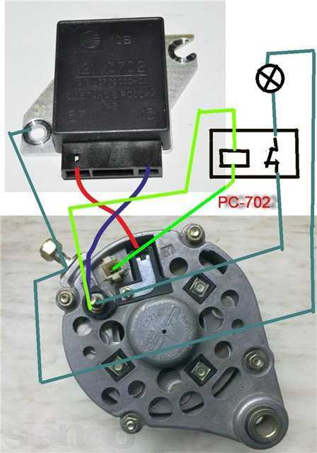 Схема проводки на генератор ваз 2107