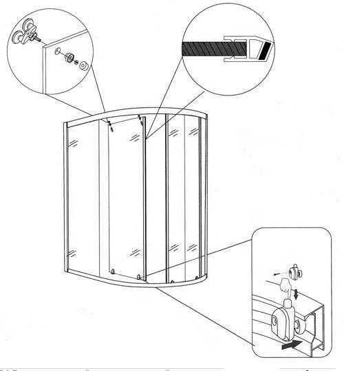 Сборка душевой кабины своими руками фото + видео