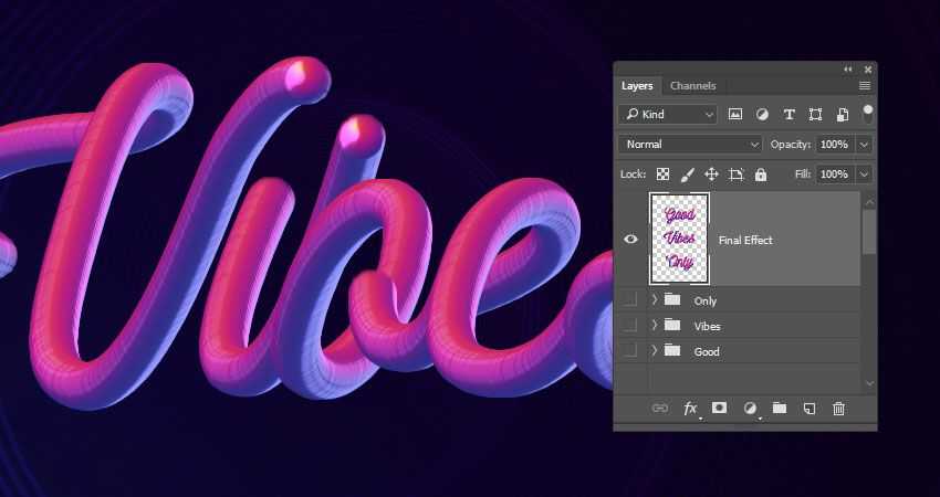 Создание простого и реалистичного золотого текстового эффекта в photoshop