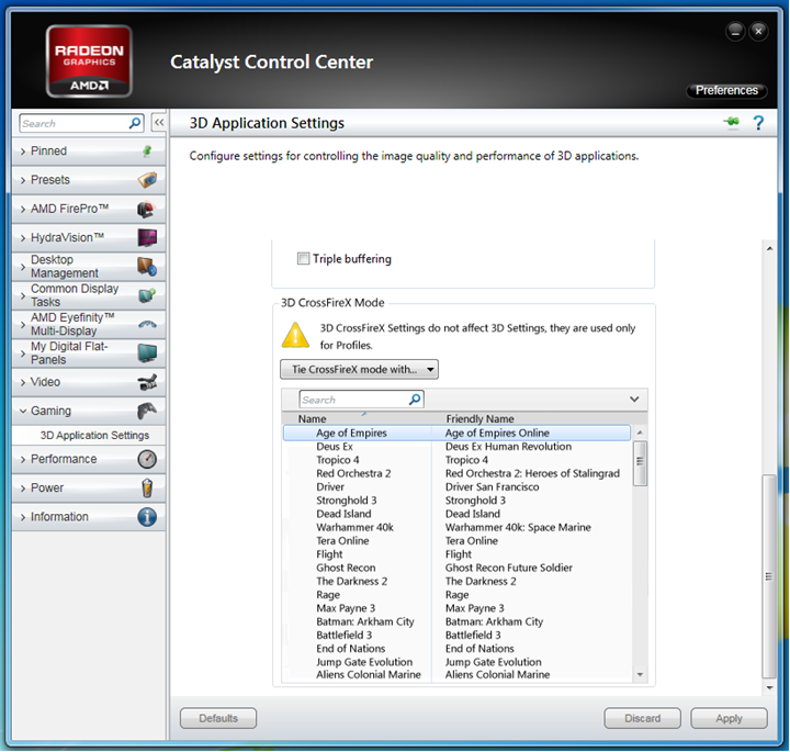Настройка amd catalyst control center