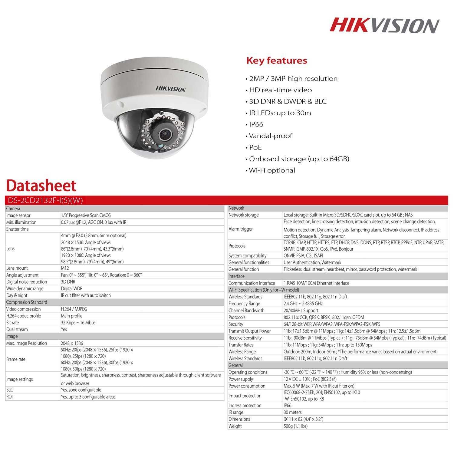 Заводские настройки камеры hikvision