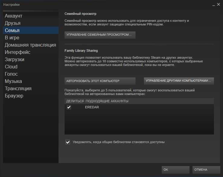 Family share steam. Семейный доступ в стим. Параметры запуска в стиме разрешение. Семейный просмотр настройки. Как включить Family Library sharing в Steam.