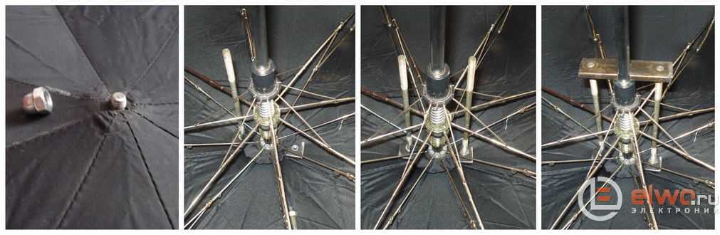 Как восстановить сломанный автоматический зонт и вернуть на место выскочившую веревочку?